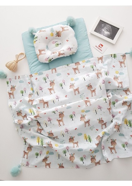 Battaniyeli Bebek Alt Açma Seti, Minderi , Müslin, Bebek Yastığı, Yenidoğan, Beşik , Bebek Ürünleri fiyatları