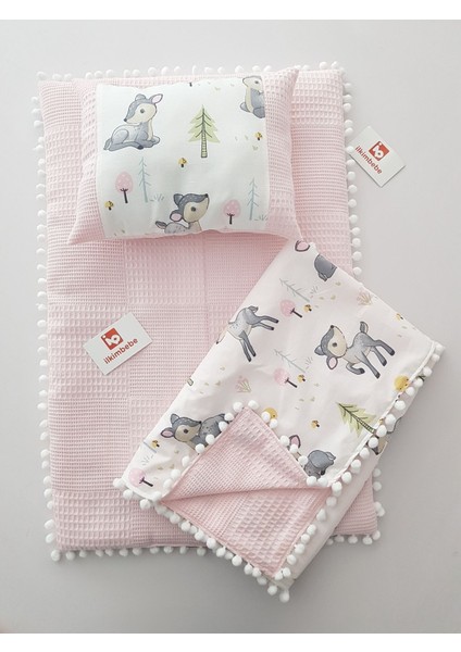 Battaniyeli Bebek Alt Açma Seti, Minderi , Müslin, Bebek Yastığı, Yenidoğan, Beşik , Bebek Ürünleri fiyatları