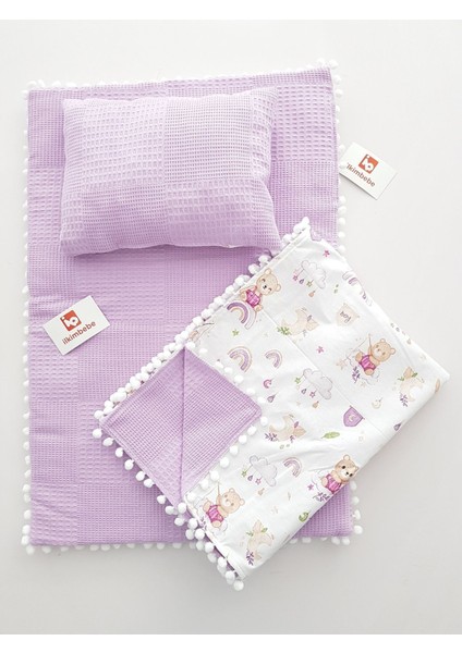 Battaniyeli Bebek Alt Açma Seti, Minderi , Müslin, Bebek Yastığı, Yenidoğan, Beşik , Bebek Ürünleri fiyatları