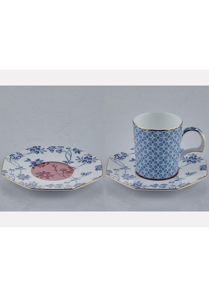 Regency Damask 2'li Kahve Fincanı ve Tabağı Seti