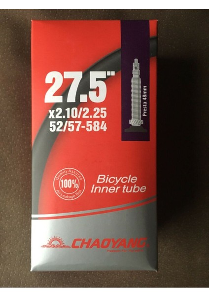 İc Lastik 27.5x2.10/2.25 Ve 52/57-584 İnce sibop 48mm