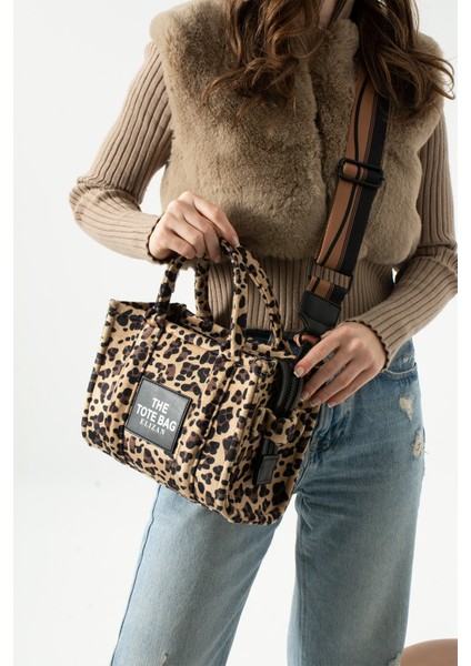 Kolon Askılı The Tote Modern Leopar Kadın Çantası