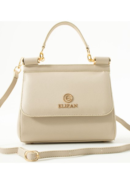 Modern Tasarım Bej Çapraz Kadın Çantası