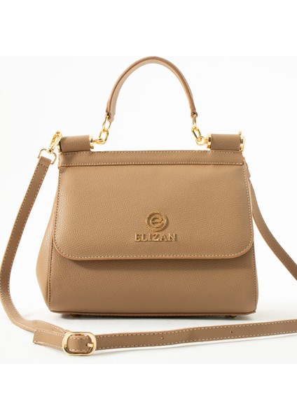 Modern Tasarım Vizon Çapraz Kadın Çantası