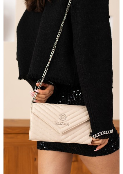 Zincirli V Desen Modern Siyah Çapraz Kadın Çantası fırsatları