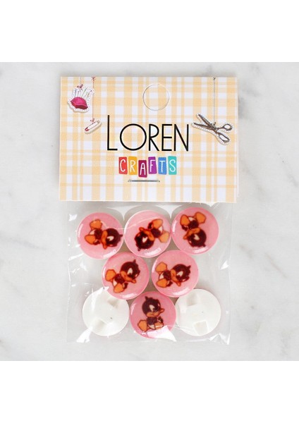 Crafts 8'li Ördek Düğme - 1208