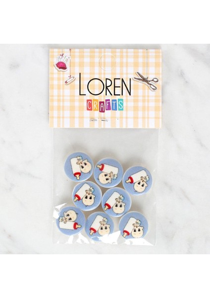 Crafts 8'li Biberonlu Bebek Düğme - 1241