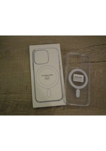 iPhone 16 Pro Uyumlu Magsafe Şeffaf Kılıf – Manyetik, Dayanıklı ve İnce