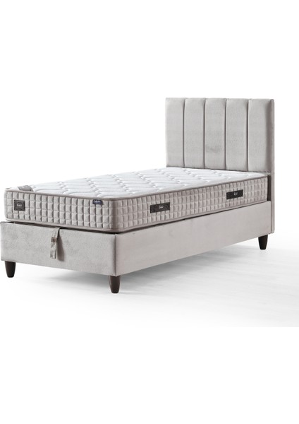 AE-7816 Manolya 3'lü Set (Yatak Baza Başlık) Tek Kişilik
