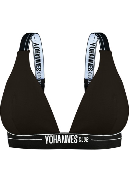 Yohannes Club, Kadın, Lastik Askılı Sütyen, Tekli, Siyah