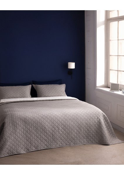 Relinda Çift Kişilik Yatak Örtüsü - Kahverengi