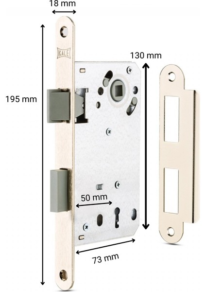 Sessiz Seri Anahtarlı İç Kapı Gömme Kilit 221 fiyatları