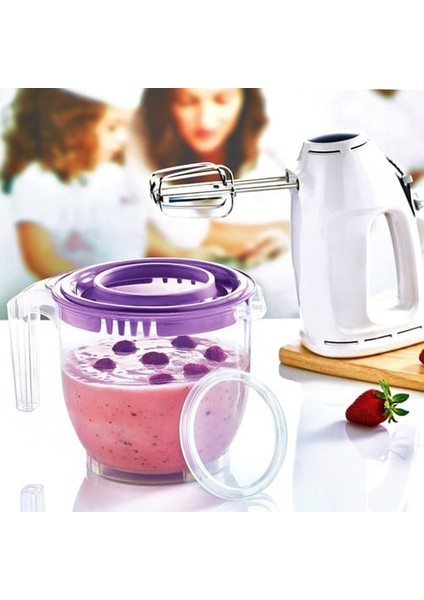 Şeffaf Kapaklı Mikser Kabı 2200 ml