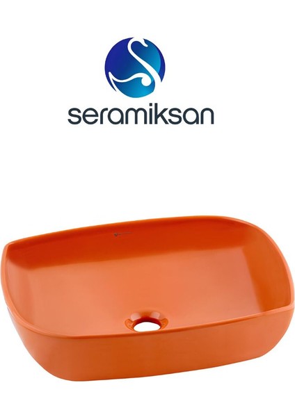 Dies Oval Turuncu Deliksiz Lavabo 50 cm fiyatları