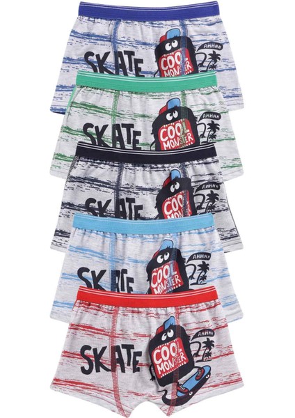 Erkek Çocuk Pamuklu Boxer 5'li Paket