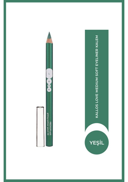 Kallos Love Medium Soft Yeşil Eyeliner Kalem