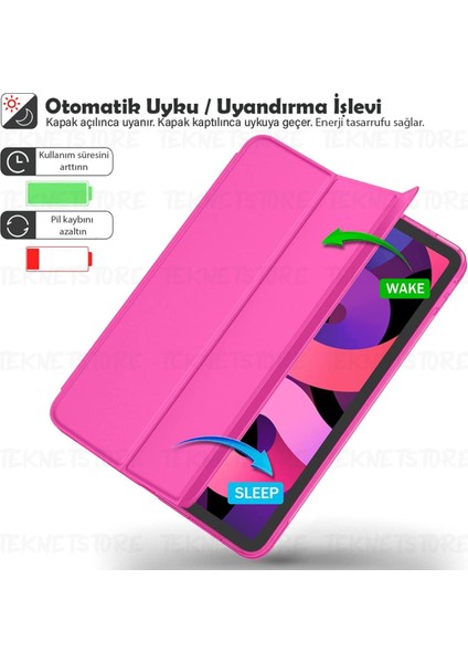 Ipad Air 11 10.9 Inç Uyumlu Air 4 5 6 2020 2022 2024 Kılıf Kapaklı Uyku Modlu Standlı Smart Akıllı