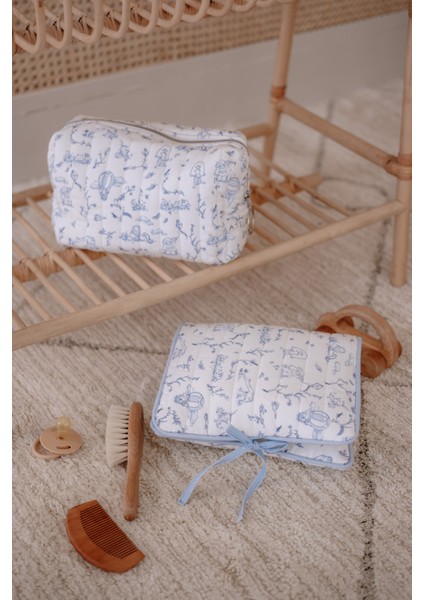 Bebek Bakım Hediye Seti - Touile De Jouy / Mavi fiyatları