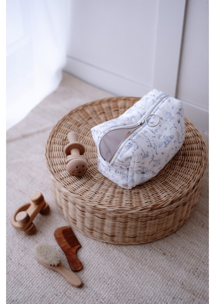 Bebek Bakım Hediye Seti - Touile De Jouy / Mavi fırsatları