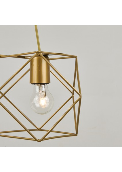 Nisa Luce Zambak 2'li Sıralı Avize - Eskitme - 75X50X50 cm