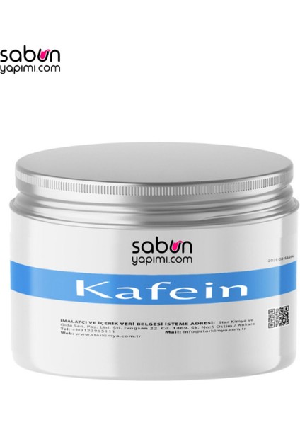 Kafein 50 gr - Sabun ve Kozmetik Ürünleri Için Canlandırıcı