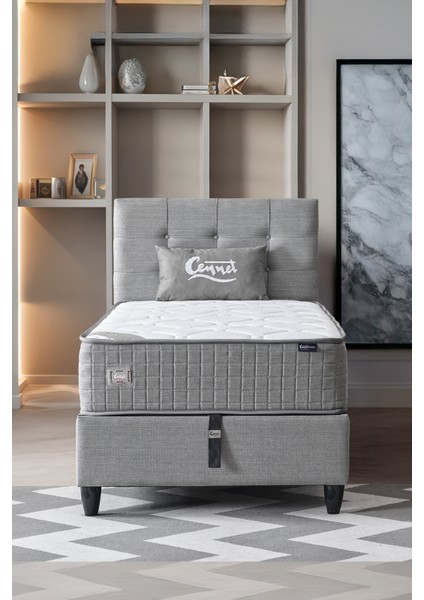 AE-7817 Mimoza 3'lü Set (Yatak Baza Başlık) Tek Kişilik