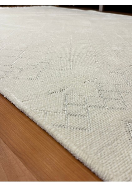 Ecosıa Modern Şönil Kilim Halı Yüksek Kalite Yolluk Antrasit Yıkanabilir Saçaklı Kaymaz Taban