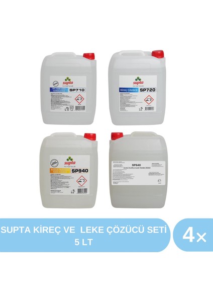 Kireç ve Leke Çözücü Seti 5 Lt