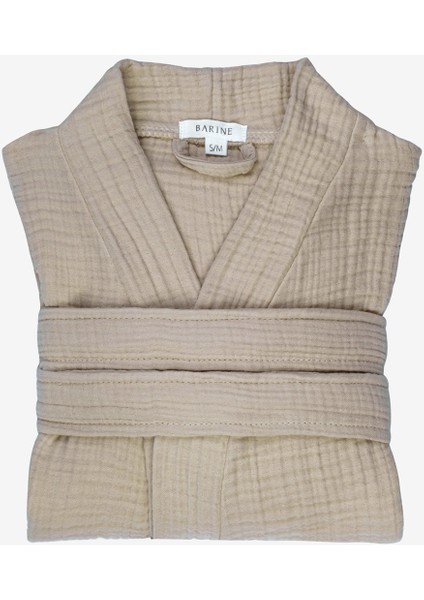 Cocoon %100 Pamuk 4 Katlı Müslin Bornoz Bej modelleri