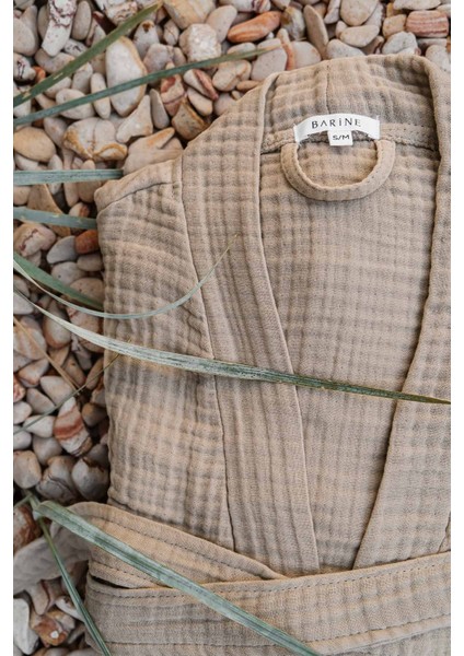 Cocoon %100 Pamuk 4 Katlı Müslin Bornoz Bej indirimleri