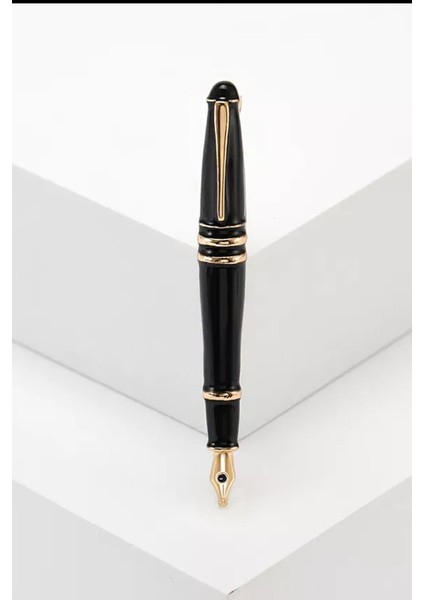 Siyah Dolmakalem Broş Yaka Iğnesi