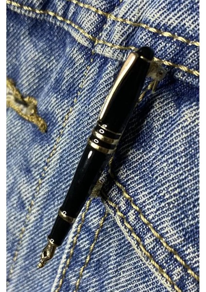 Siyah Dolmakalem Broş Yaka Iğnesi modelleri