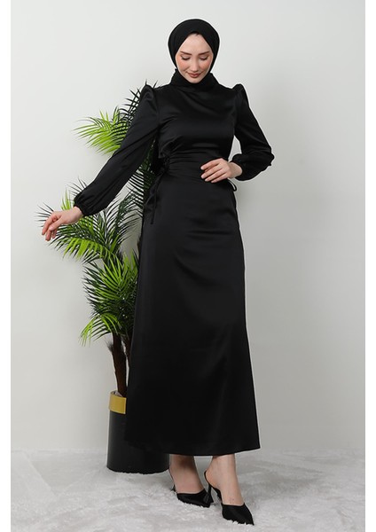 Sahra Tesettür Elbise Lacivert modelleri