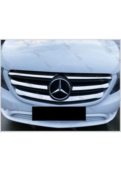 Mercedes Vito W447 Krom Ön Panjur 5 Prç 2020 ve Üzeri Geniş Model Paslanmaz Çelik