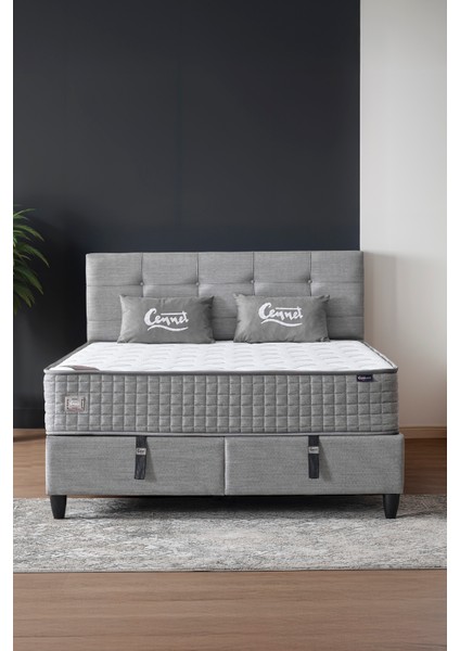AE-7817 Mimoza 3'lü Set (Yatak Baza Başlık) Çift Kişilik