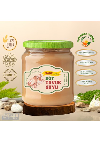 Kaynatılmış Köy Tavuk Suyu (Sade)