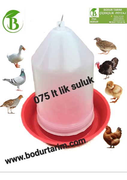 Bulancak Kalite Plastik 0.75 ml Civciv ,kuş Tavuk Suluğu Şeffaf fiyatları