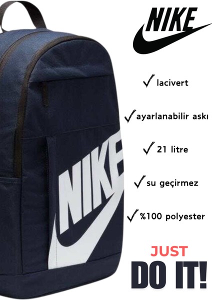 Sırt Çantası (21L) Nk Elmntl Bkpk DD0559-452 Mavi