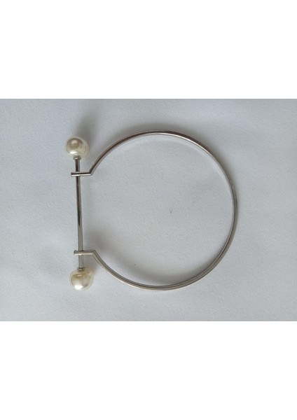 9 cm Metal Köprülü Incili Çanta Sapı