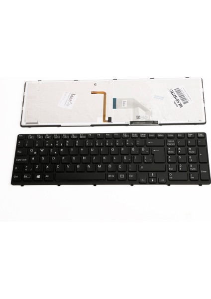Sony Vaio SVE15 Çerçeveli Klavye Siyah Işıklı