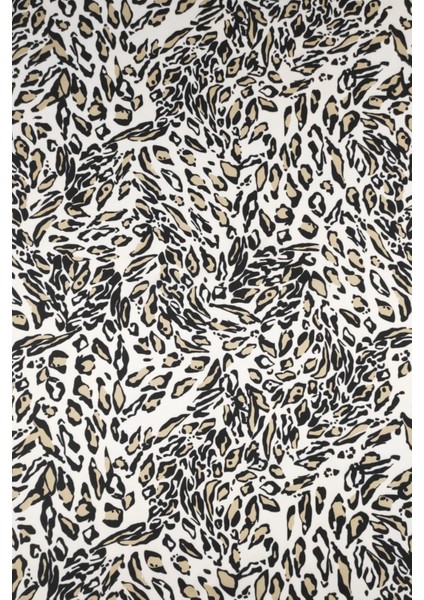 Şifon Saten Soyut Desenli Dijital Baskılı Kumaş / En 1,50 cm