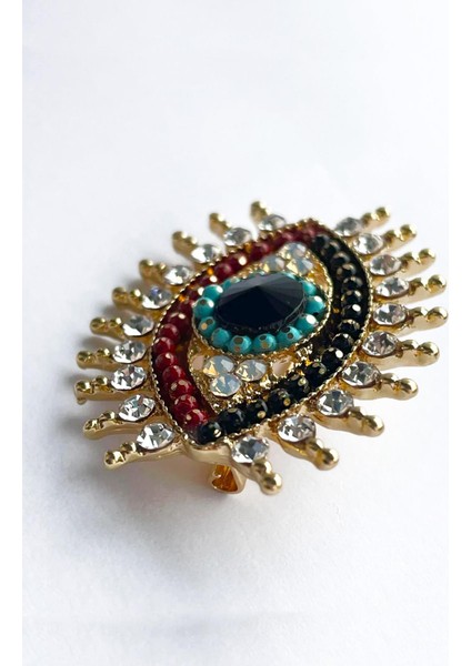 Taşlı Göz Broş Yaka Iğnesi indirimleri