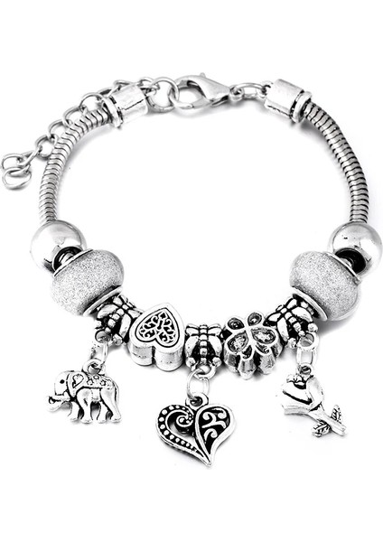 65MM Ayarlanabilir Stil Yeşil Taç Charm Bileklik Takı Istakoz Toka Yılan Zincir Boncuklu Bilezik Kadınlar Için Yaz Romantik Hediye Moda Aksesuarları Bilezik (Yurt Dışından)