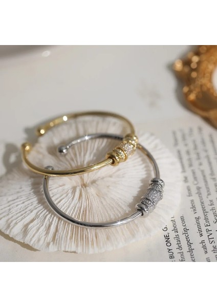 54-56MM Tarzı Altın Rengi Fransız Yüksek Anlamlı Silindirik Transfer Kız Arkadaşlar Manşet Bilezik Gotik Kız Moda Takı Parti Lüks Aksesuarlar Kadın Için (Yurt Dışından) modelleri