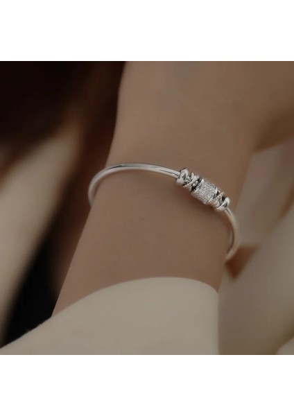 54-56MM Tarzı Altın Rengi Fransız Yüksek Anlamlı Silindirik Transfer Kız Arkadaşlar Manşet Bilezik Gotik Kız Moda Takı Parti Lüks Aksesuarlar Kadın Için (Yurt Dışından) fırsatları