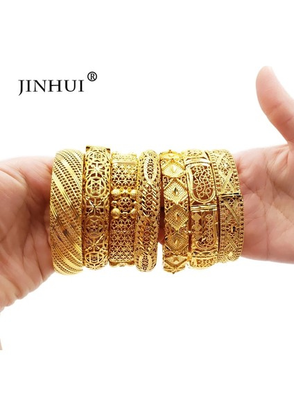 58-60MM Tarzı C Bilezik Altın Aşk Bilezik Kadın Aksesuarları Gelin Düğün Bilezikler Hintetiyopyafransaafrikadubai Takı Hediyeler (Yurt Dışından) fırsatları