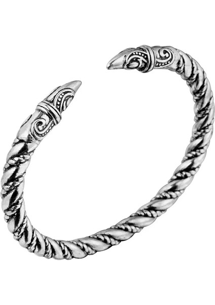6 Bronz Retro Manşet Kurt Kuzgun Ejderha Yılan Kafası Viking Bilezik Erkekler Vikingos Takı Brazalete Vikingo Bilezik Kadın Aksesuar (Yurt Dışından) modelleri
