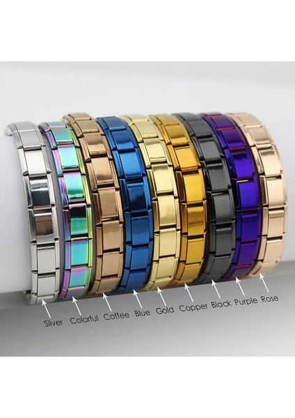 7mm Genişlik Stili Altın Gümüş Sadece Kendi Bileziğinizi Yapmak Için Özelleştirin (Yurt Dışından) fırsatları