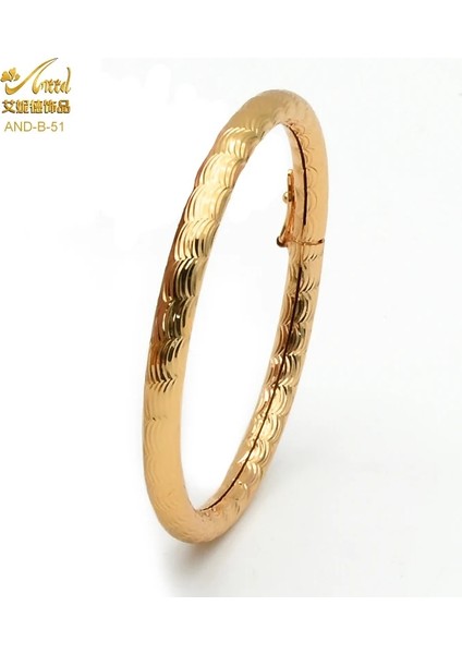 B-51-1 Adet Dubai Bilezik Kadınlar Için Orta Doğu Altın Bileklik Etiyopya Suudi Arabistan Bilezikler Düğün Gelin Mücevherat Afrika Doğum Günü Hediyeleri (Yurt Dışından)