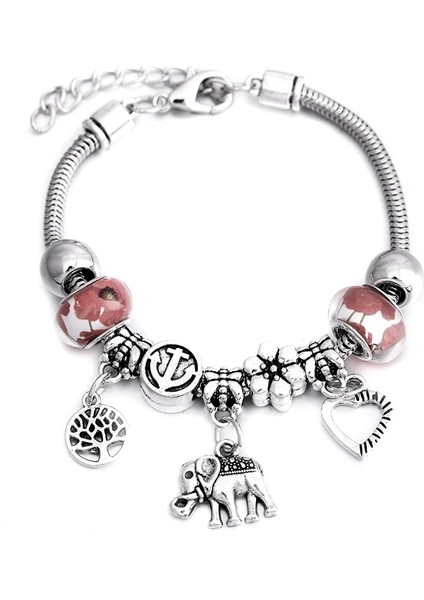 65MM Ayarlanabilir Stil 1 Parça Moda Glamour Bileklik Takı 6 Renk Metal Istakoz Toka Yılan Zincir Boncuklu Bilezik Kadınlar Için Yaz Bilezik Romantik Hediye (Yurt Dışından)